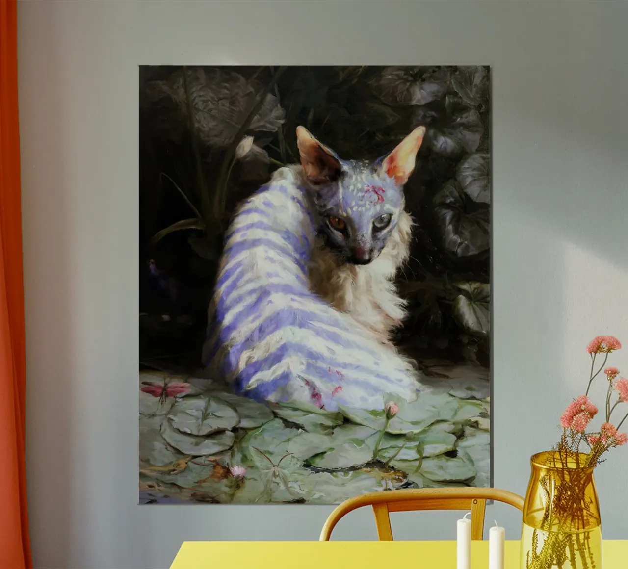 Guillermo Lorca Spring Pond poster con telaio in legno da Birgitart