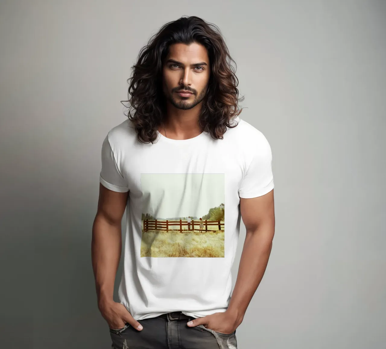 Fence Standing t-shirt da Kevin Russ