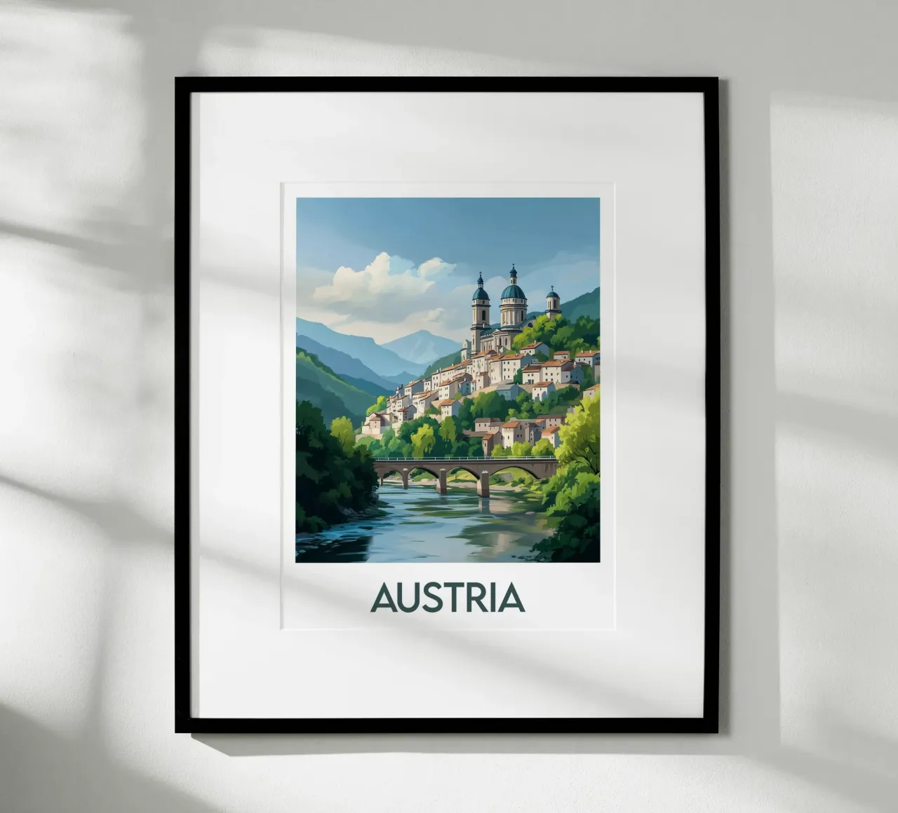 Affiche Autriche carta hahnemühle da Frame the World
