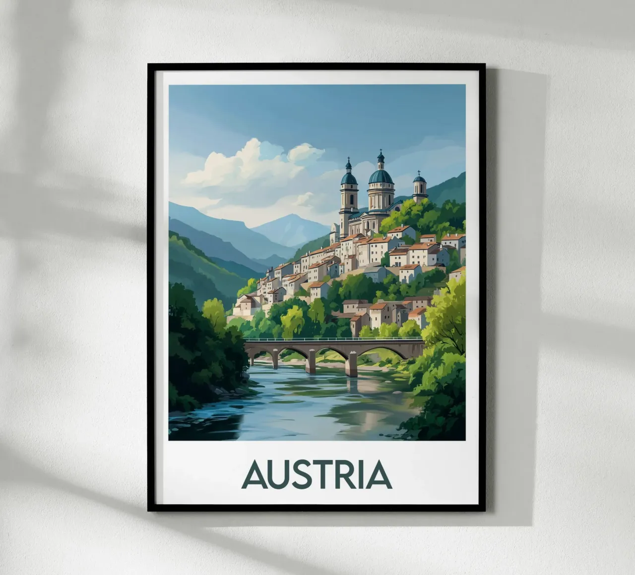 Affiche Autriche carta hahnemühle da Frame the World