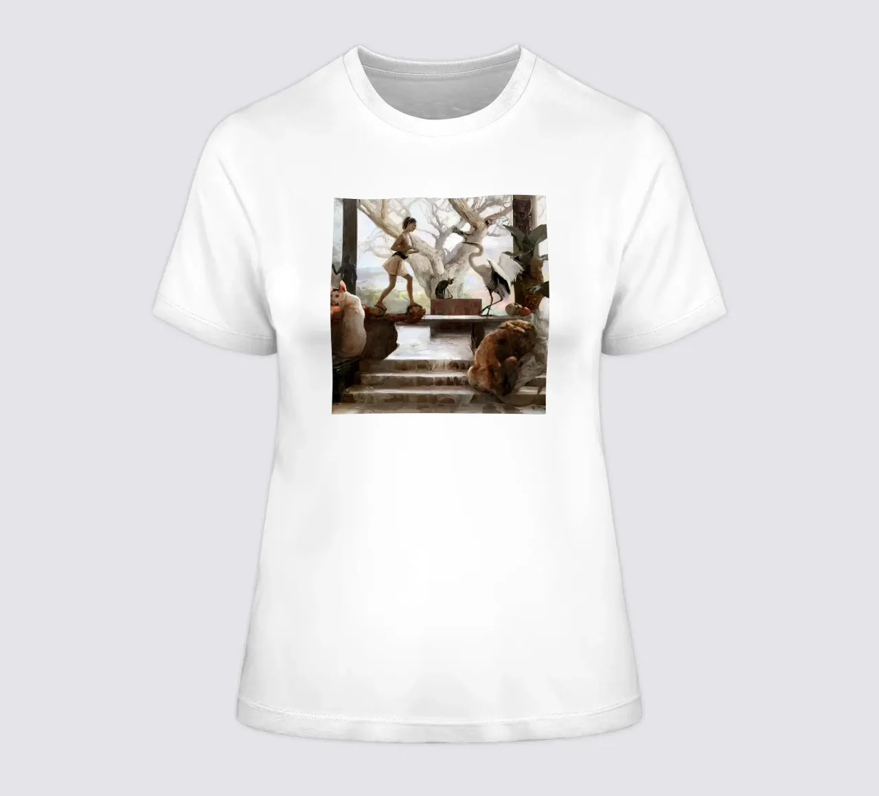 Guillermo Lorca De ontmoeting dames t-shirt getailleerd van Birgitart