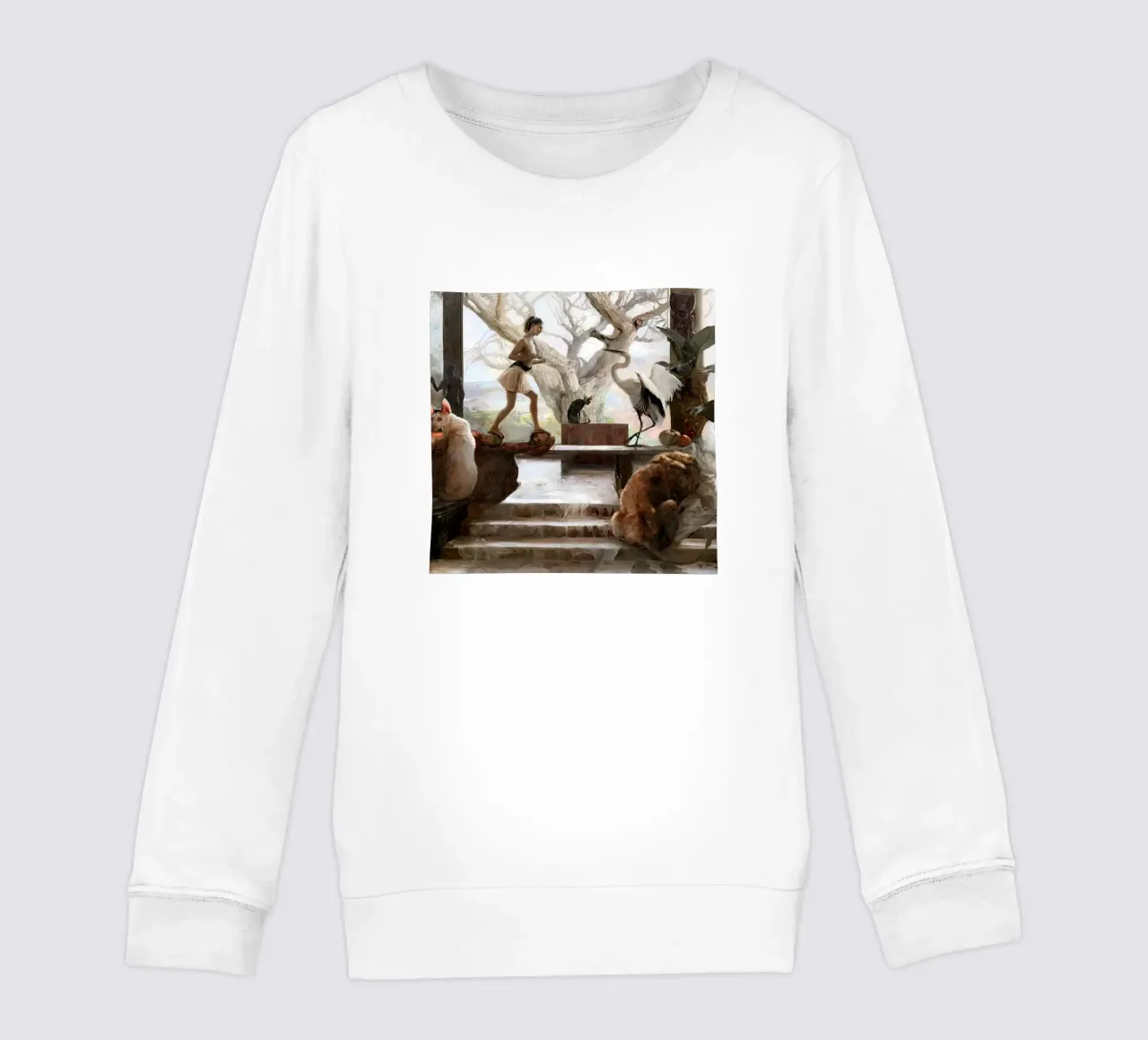Guillermo Lorca The Encounter kids sweatshirt by Birgitart