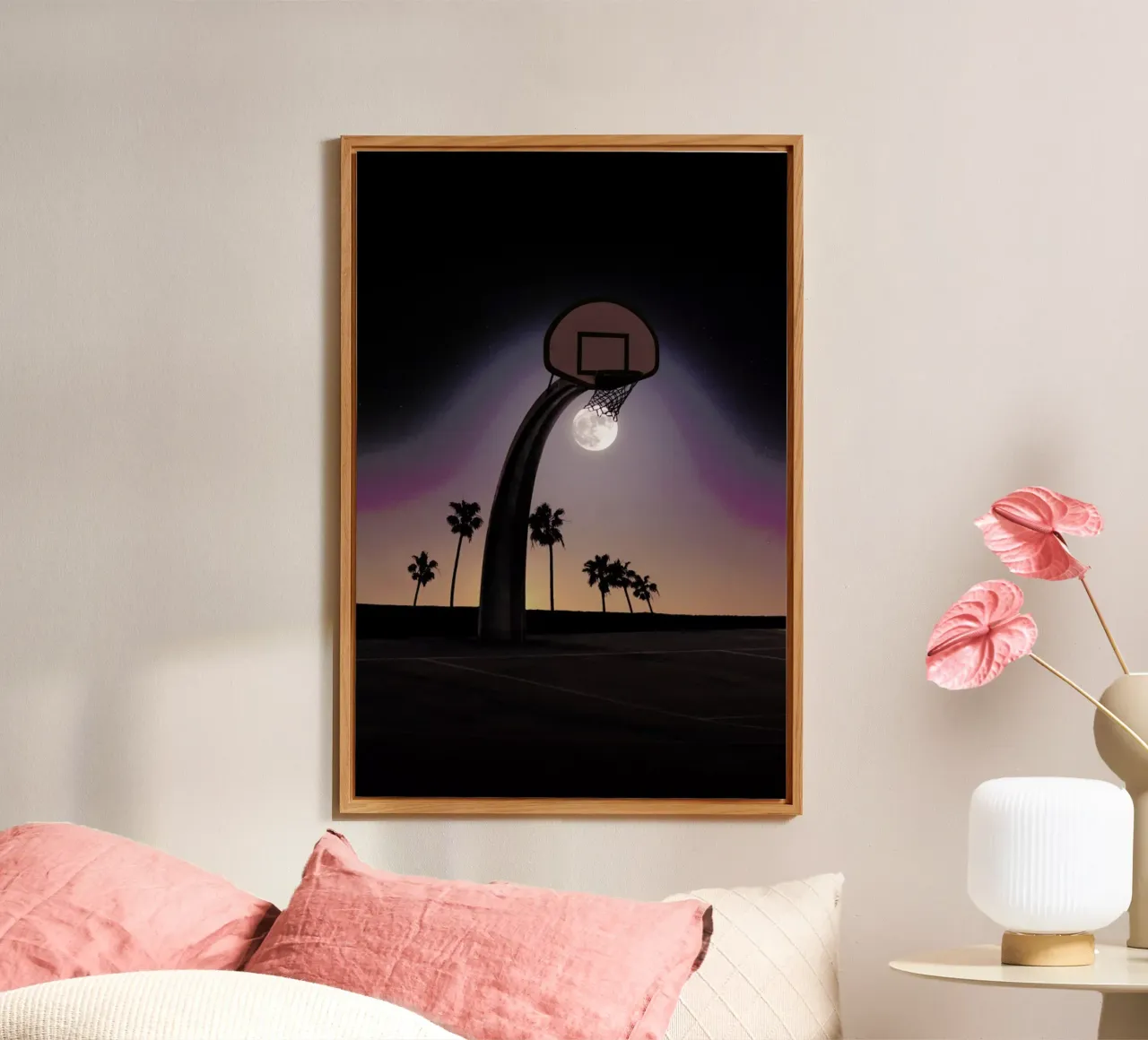 Basketmoon alluminio dibond da Jonas Loose