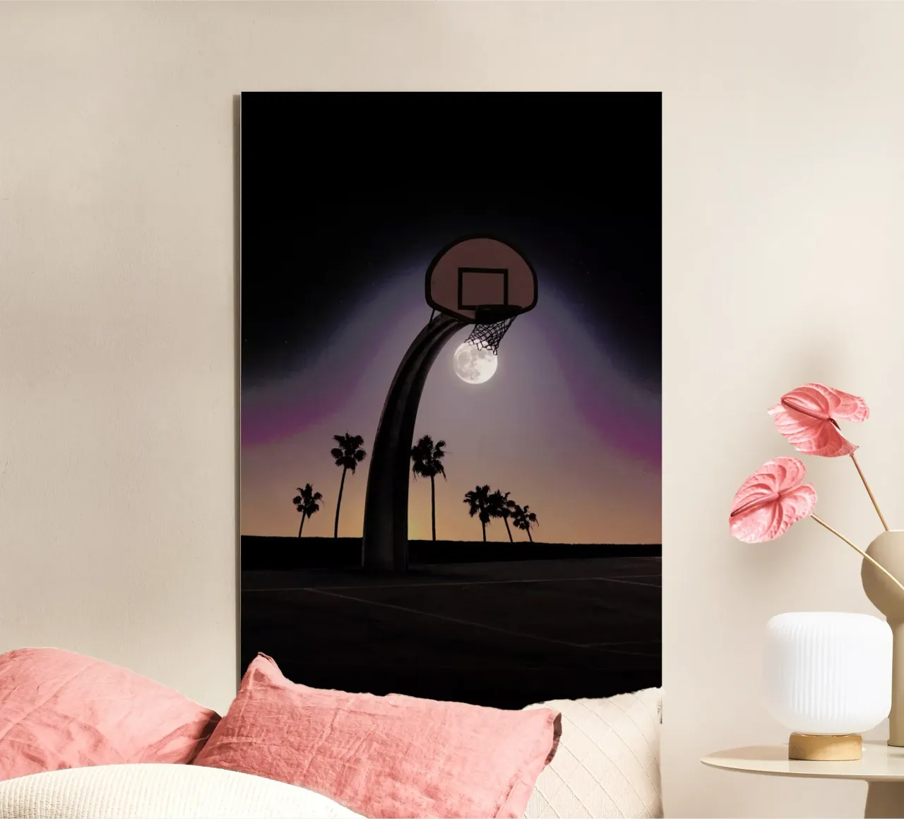 Basketmoon alluminio dibond da Jonas Loose