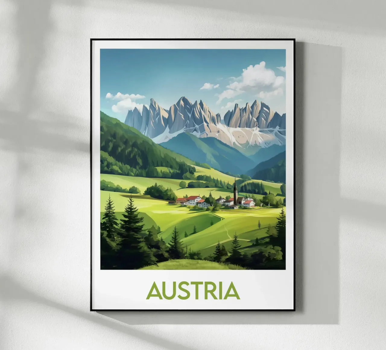 Affiche Autriche plexiglass da Frame the World