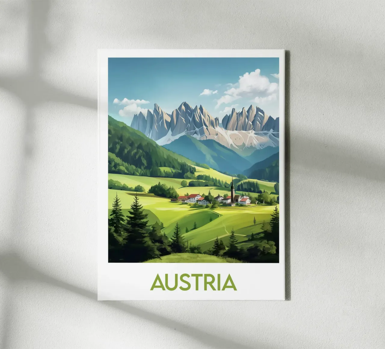 Affiche Autriche tela con Cornice a cassetta da Frame the World