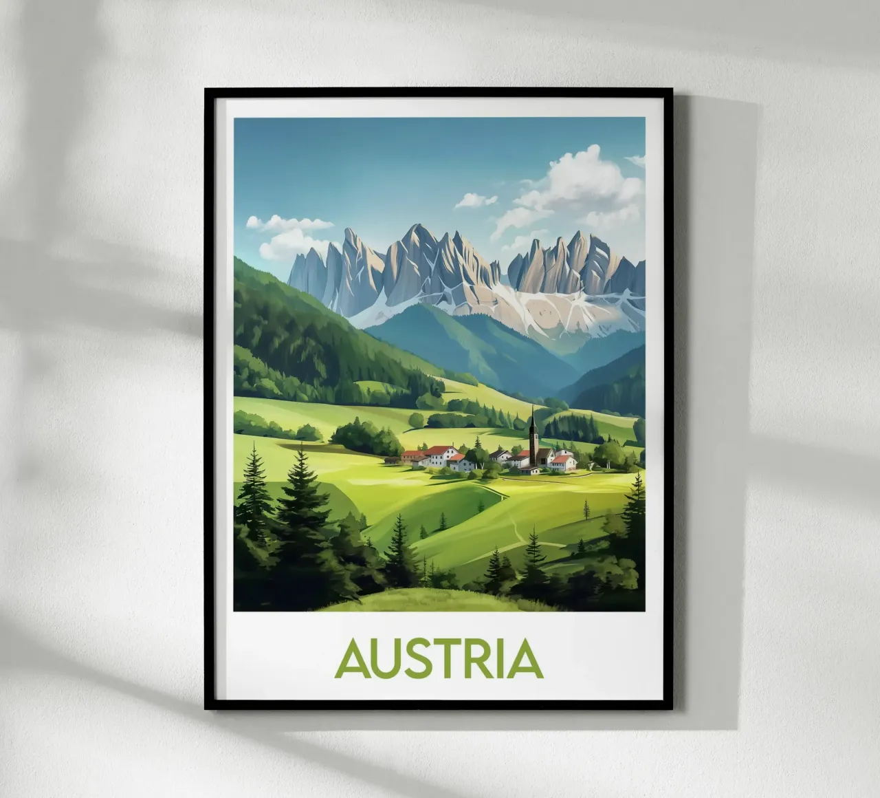 Affiche Autriche poster da Frame the World