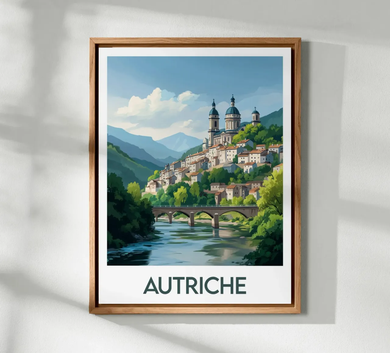 Affiche Autriche alluminio dibond da Frame the World
