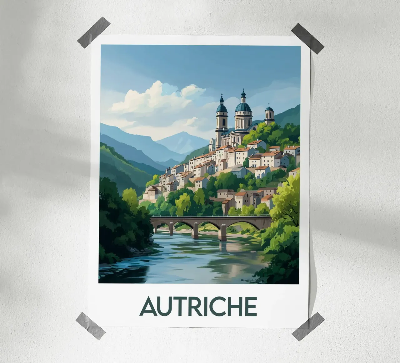 Affiche Autriche carta hahnemühle da Frame the World