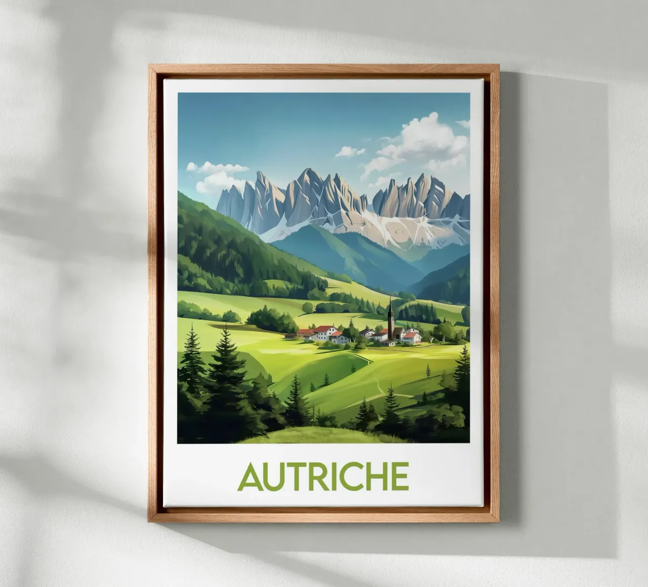 Affiche Autriche tela con Cornice a cassetta da Frame the World