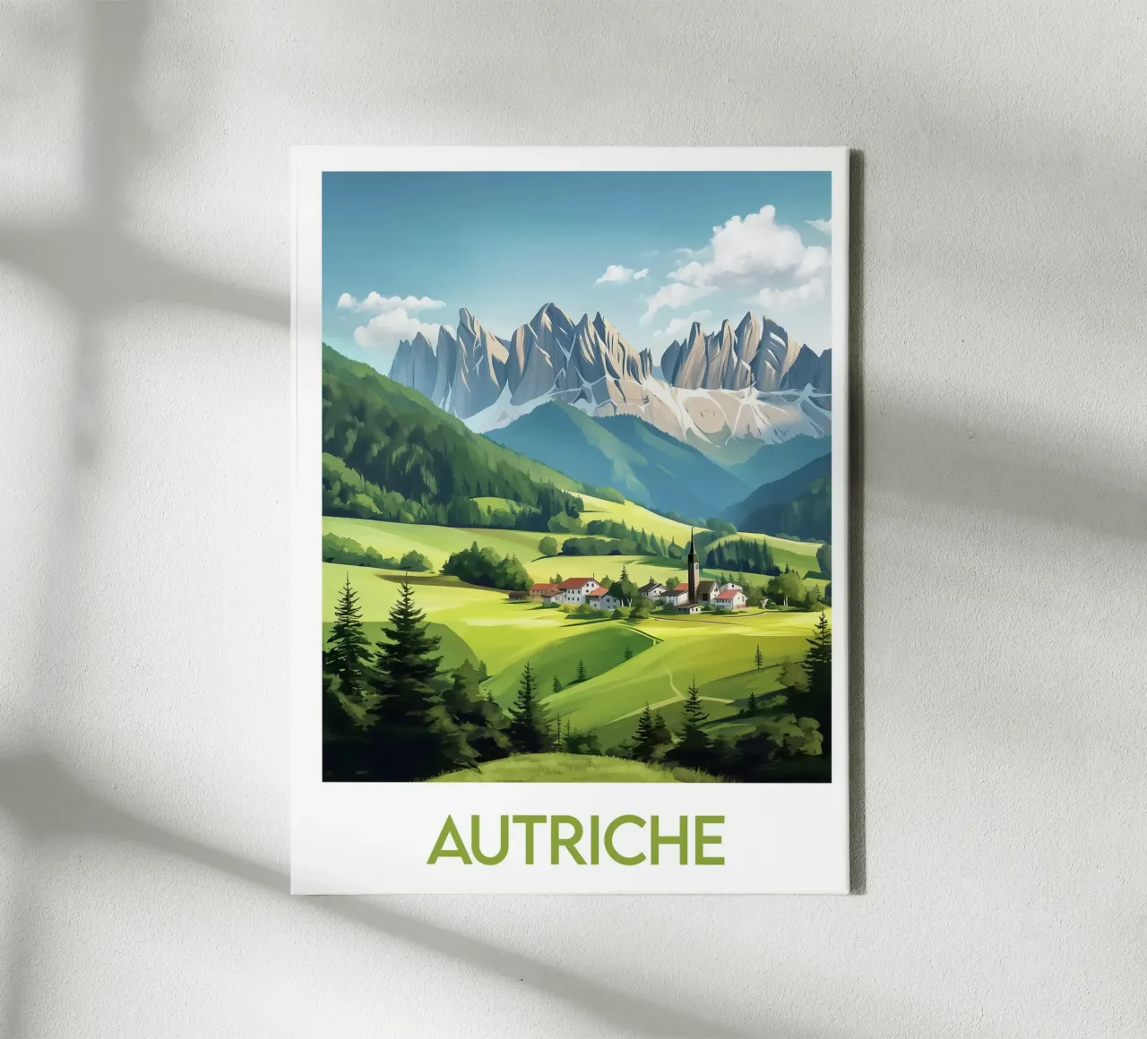 Affiche Autriche tela con Cornice a cassetta da Frame the World