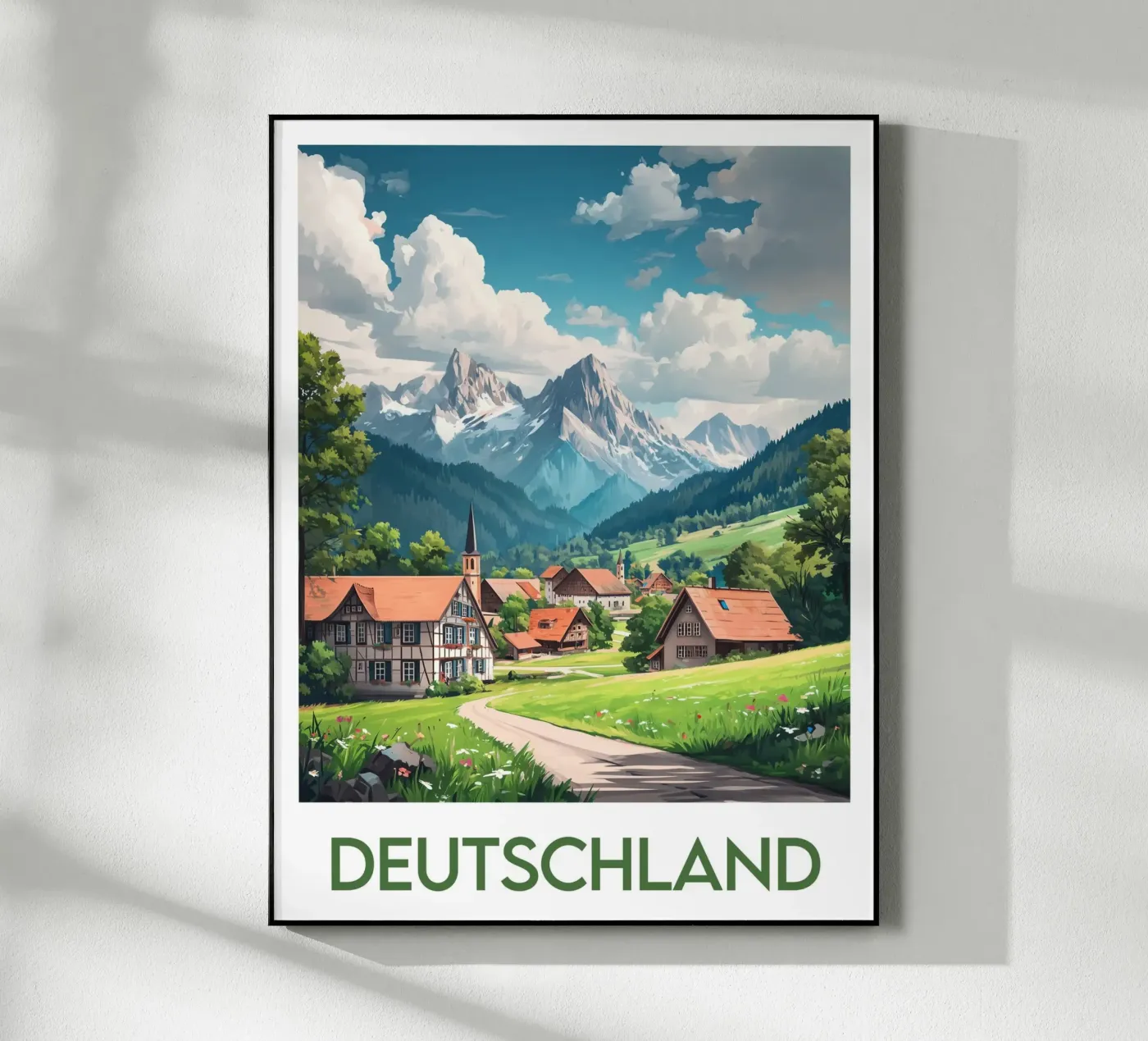 Poster Duitsland acryl van Frame the World
