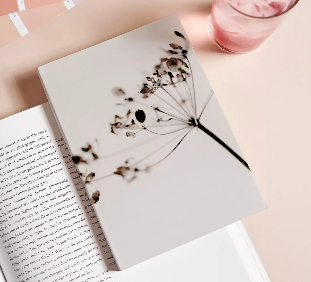 Dried Flowers Anetum 1 notebook by Monika Strigel