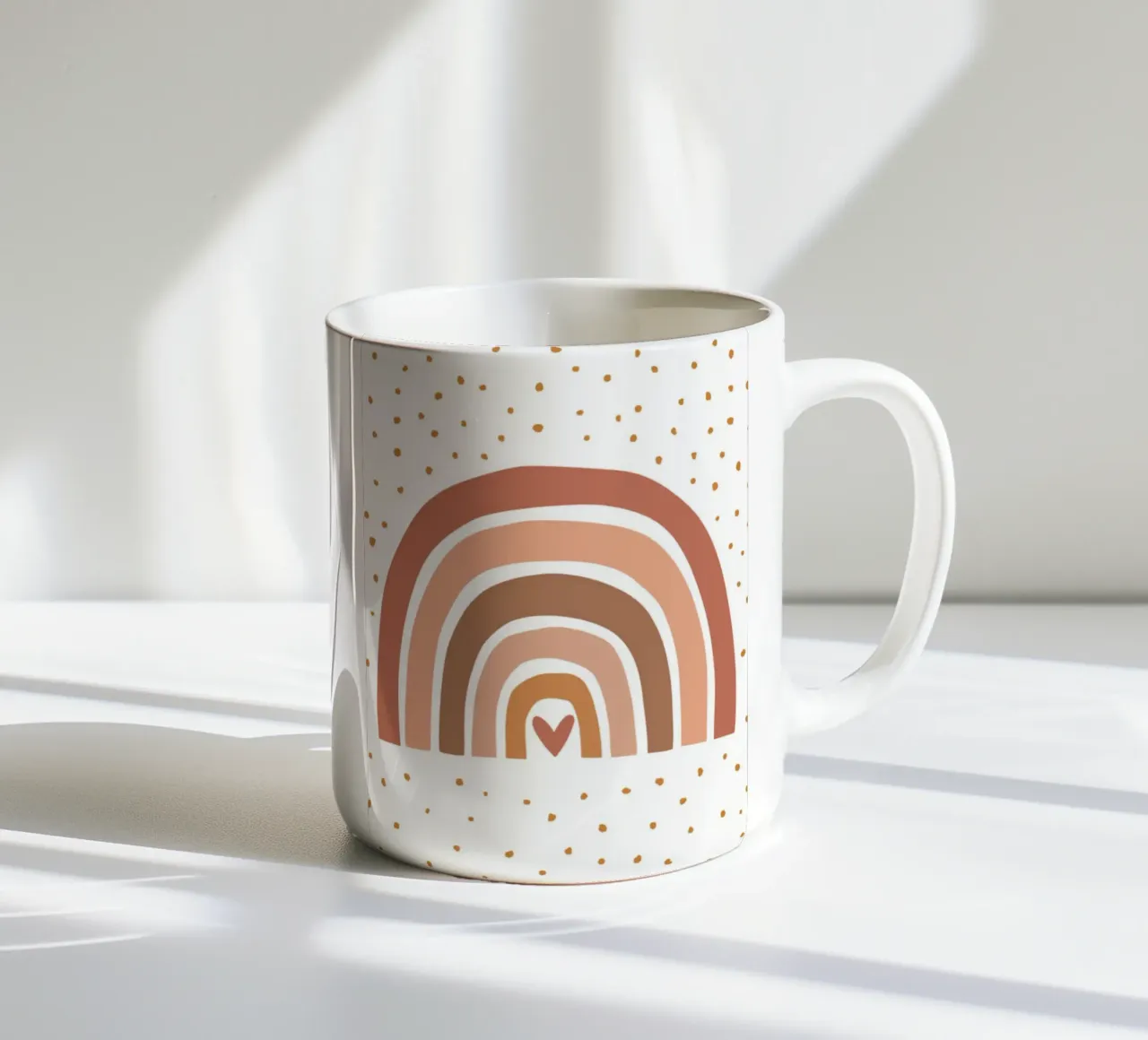 Boho Regenboog Print, Decor Kinderkamer keramische mok van Little Lola