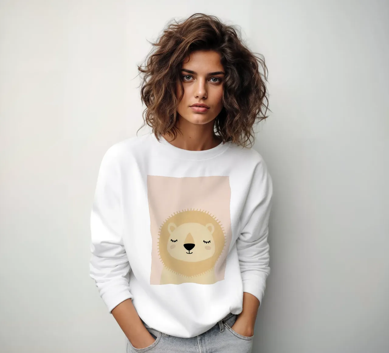 Lion Poster, Safari Nursery, Animal Print sweatshirt by Little Lola
