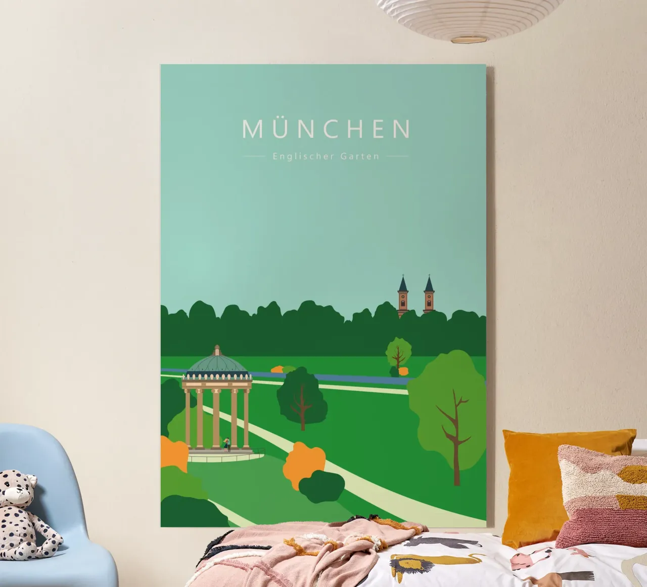 München, Englischer Garten, Bayern acrylic glass by Taimanta