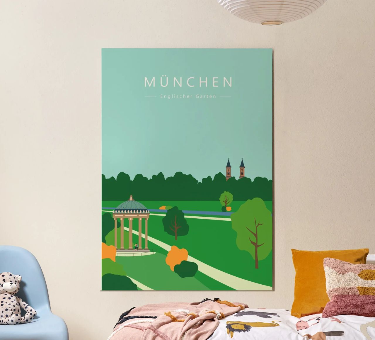 München, Englischer Garten, Bayern Poster von Taimanta