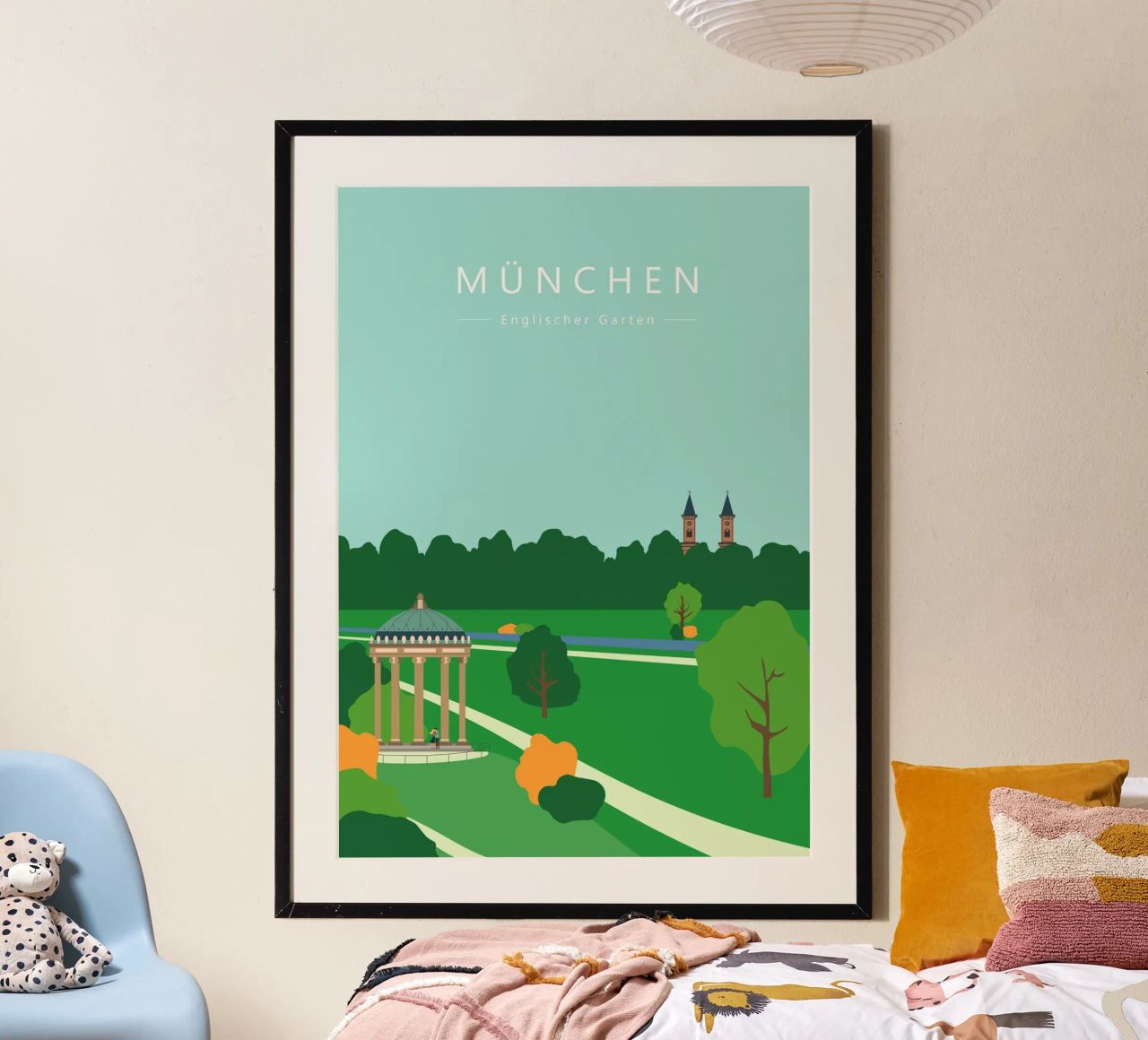 München, Englischer Garten, Bayern Poster von Taimanta