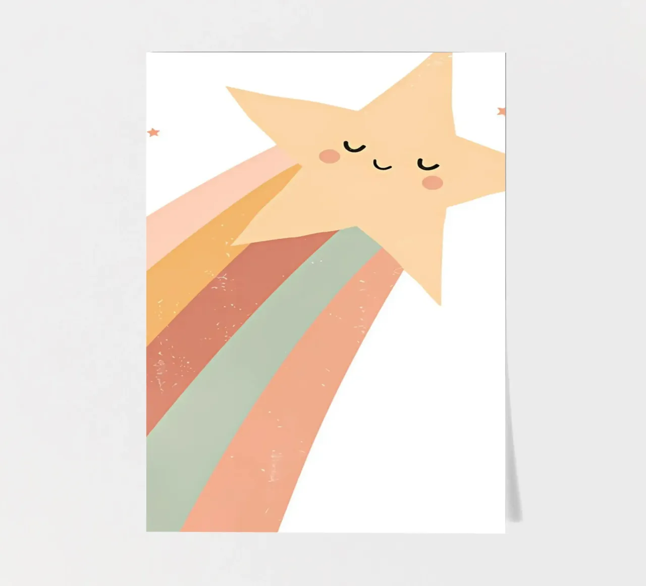 Regenbogen-Sternschnuppe Stickerbogen von Little Lola