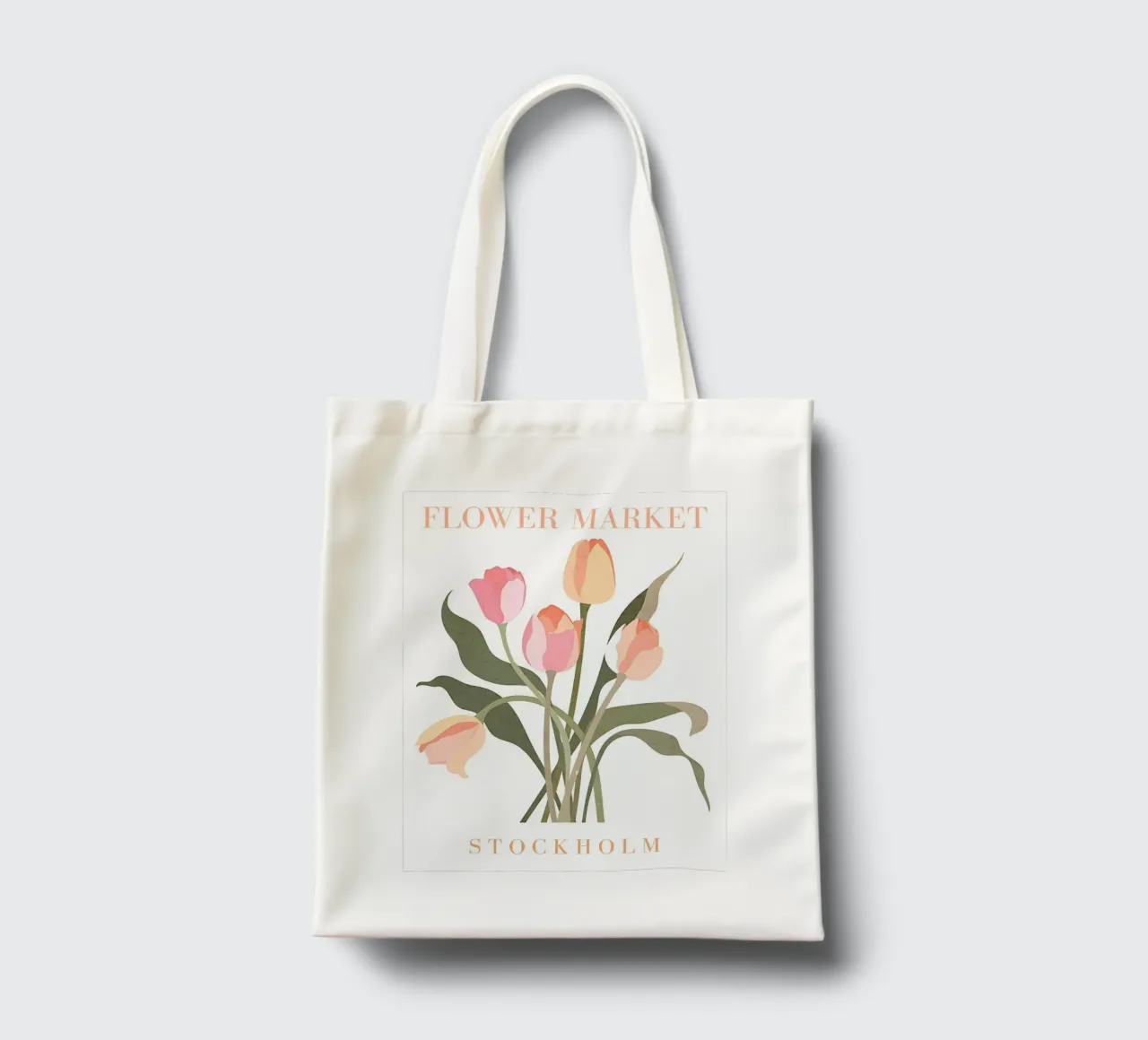Mercato dei fiori di Stoccolma borsa in juta da Boheme