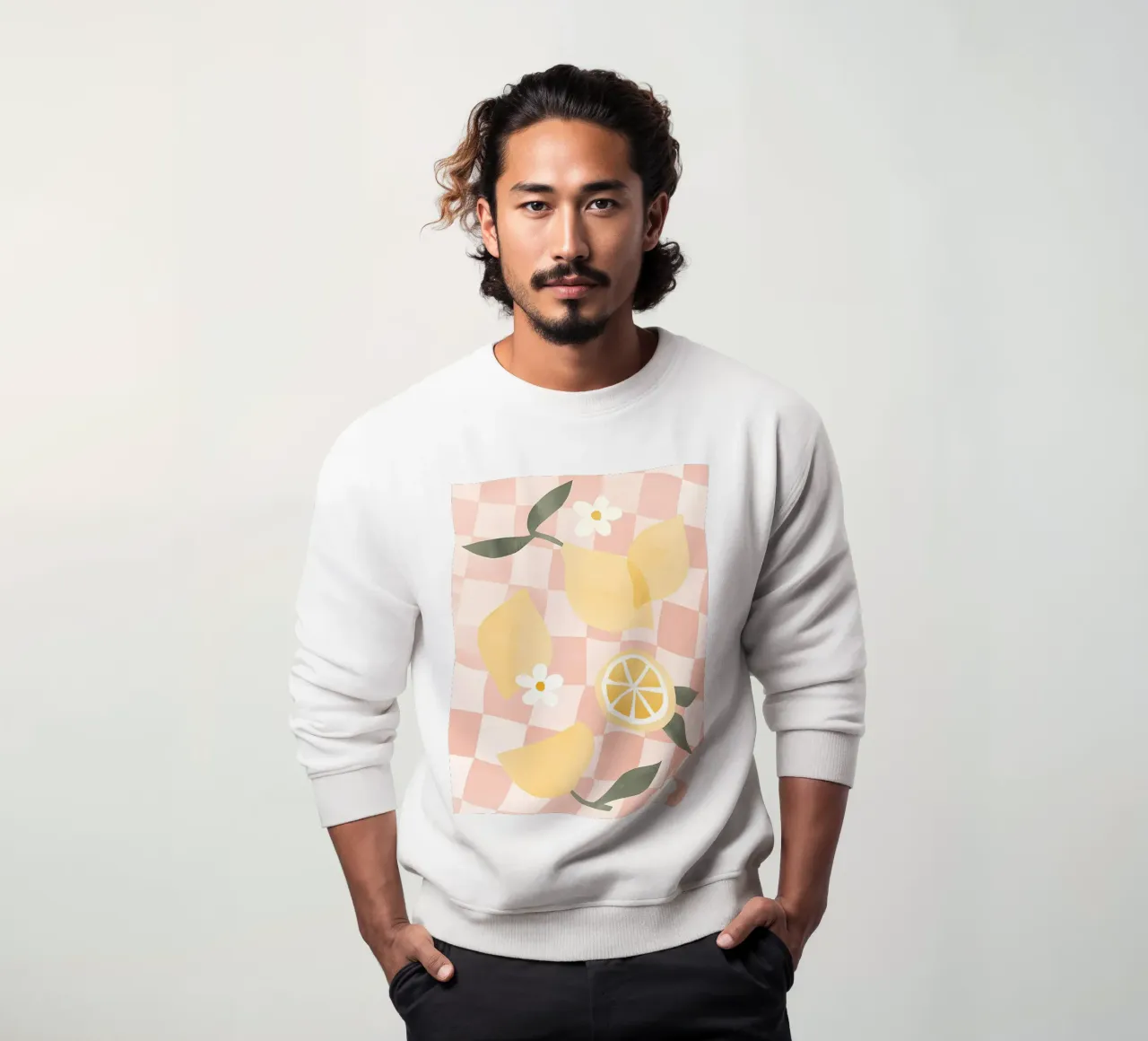 Zitrone Druck, Zitrone Poster, Obst Kunst Sweatshirt von Boheme