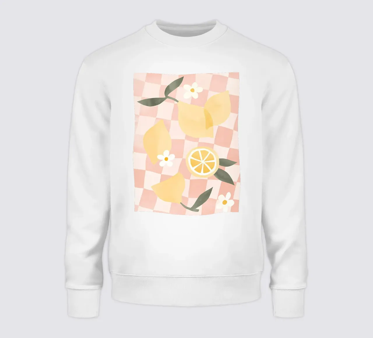 Zitrone Druck, Zitrone Poster, Obst Kunst Sweatshirt von Boheme