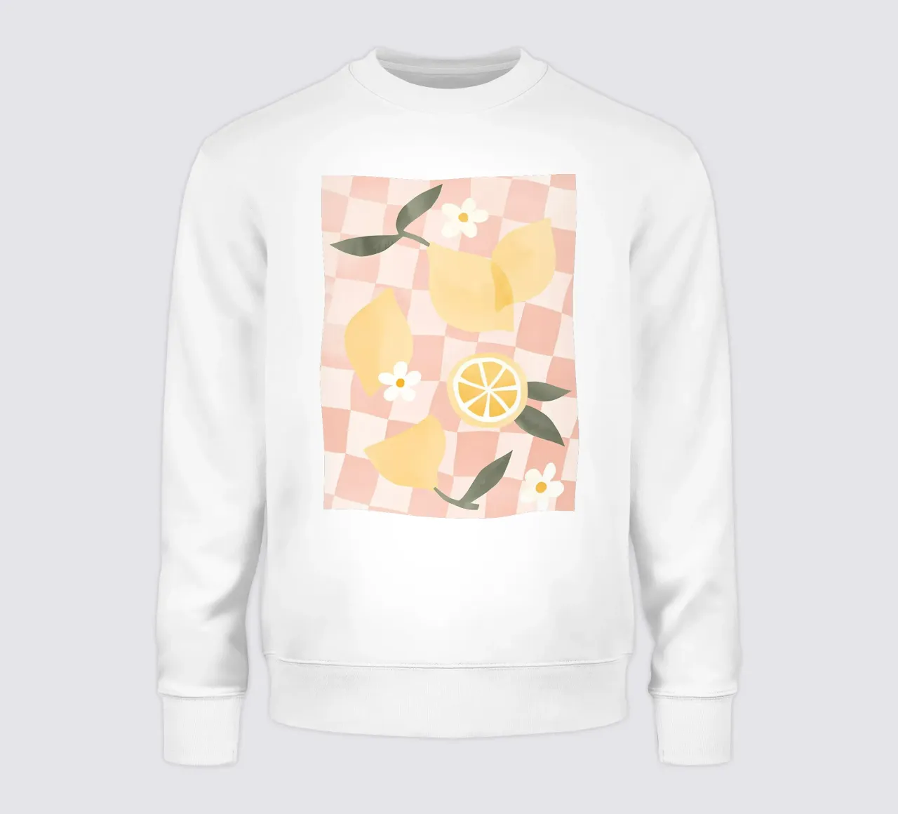 Zitrone Druck, Zitrone Poster, Obst Kunst Sweatshirt von Boheme