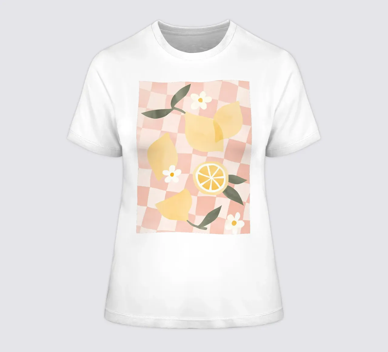 Zitrone Druck, Zitrone Poster, Obst Kunst Frauen T-Shirt von Boheme