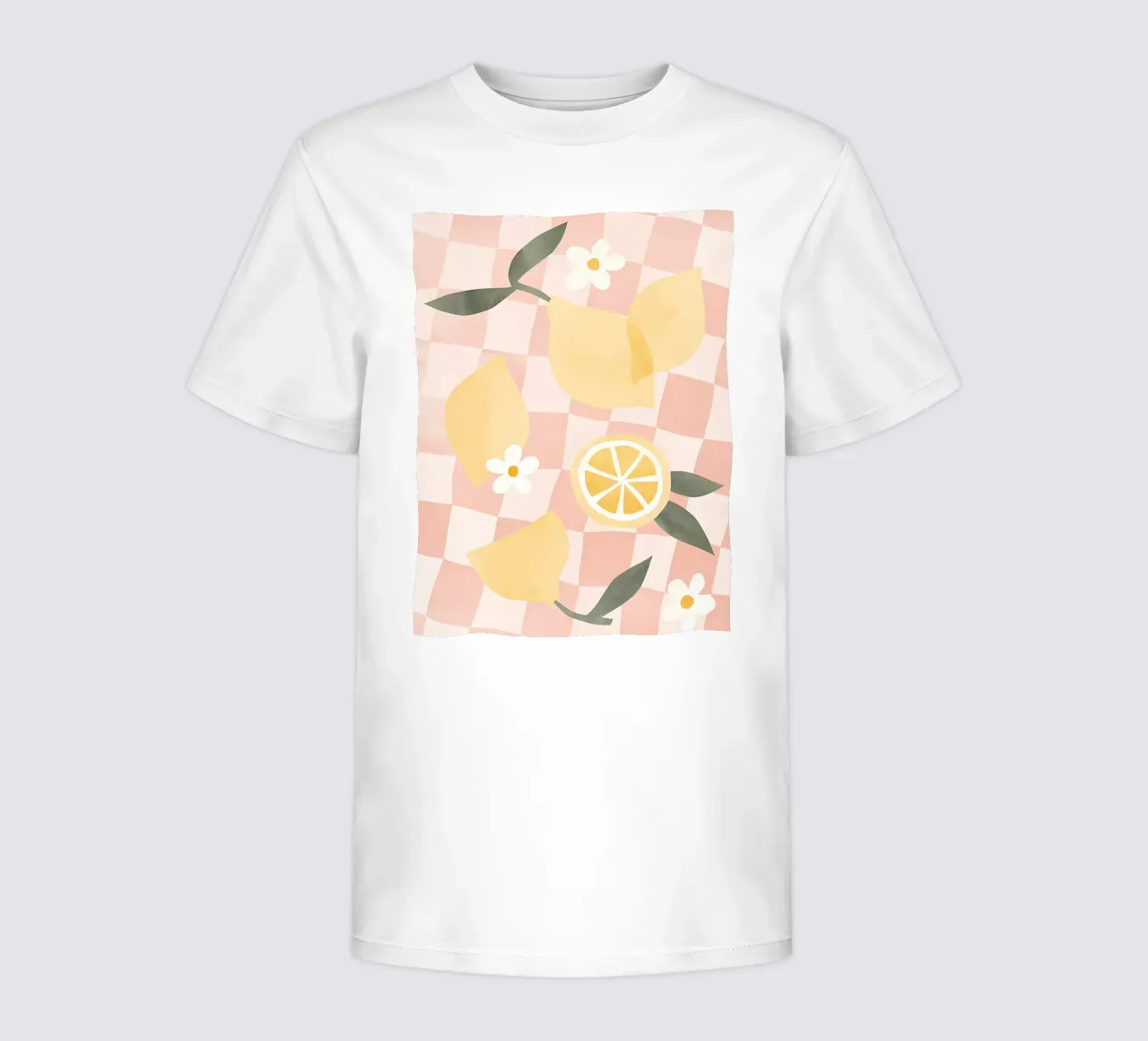 Zitrone Druck, Zitrone Poster, Obst Kunst Kinder T-Shirt von Boheme
