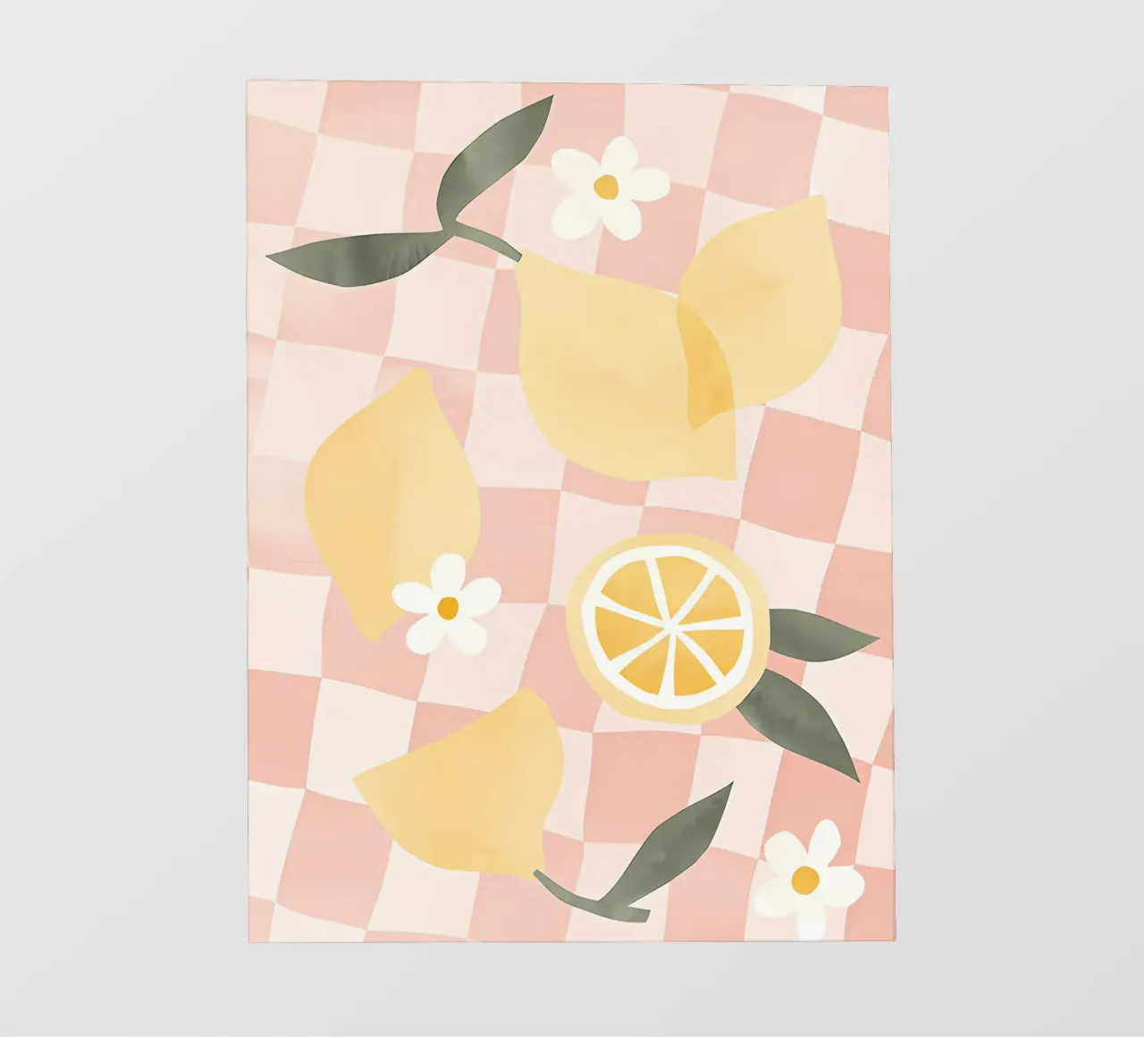 Zitrone Druck, Zitrone Poster, Obst Kunst Backlit Folie von Boheme