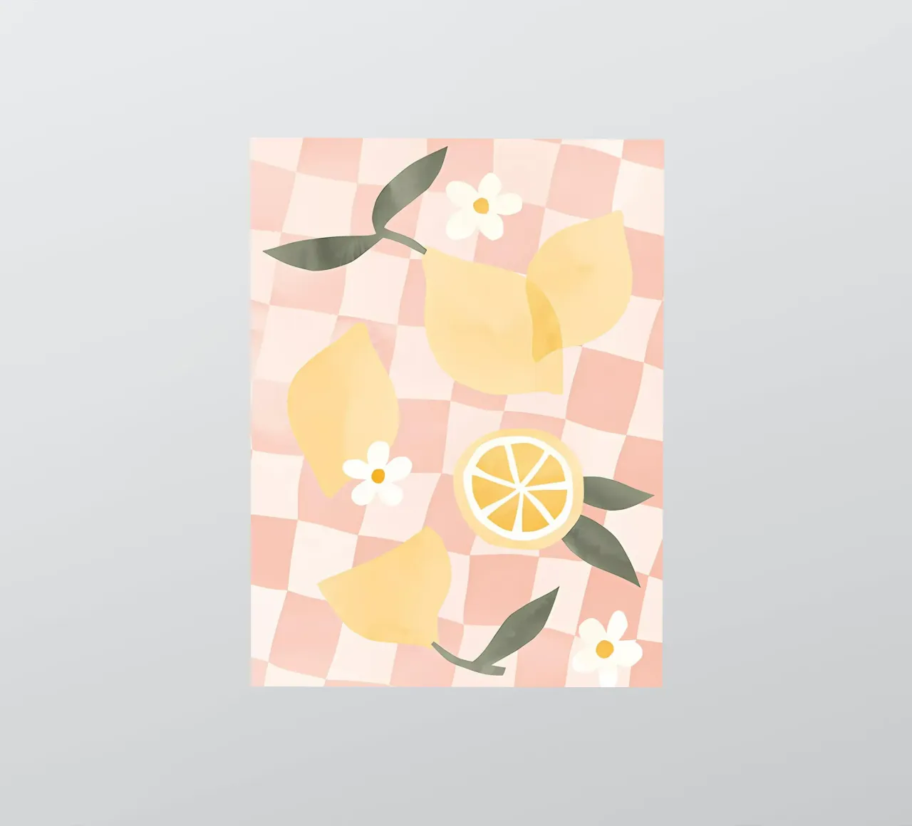 Zitrone Druck, Zitrone Poster, Obst Kunst Sticker von Boheme