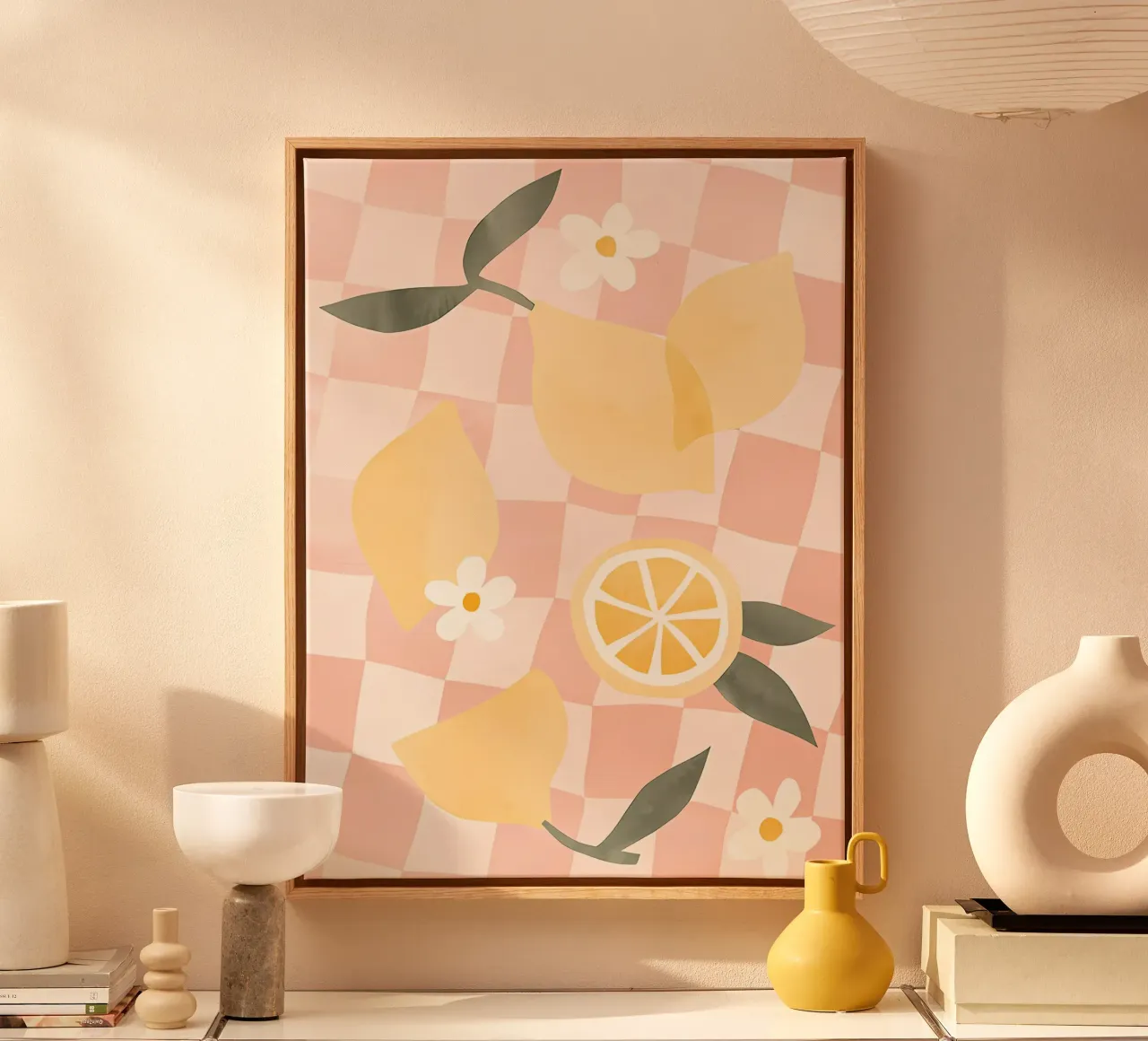 Zitrone Druck, Zitrone Poster, Obst Kunst Leinwand von Boheme