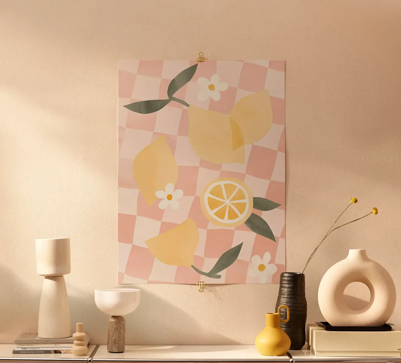 Zitrone Druck, Zitrone Poster, Obst Kunst Poster von Boheme