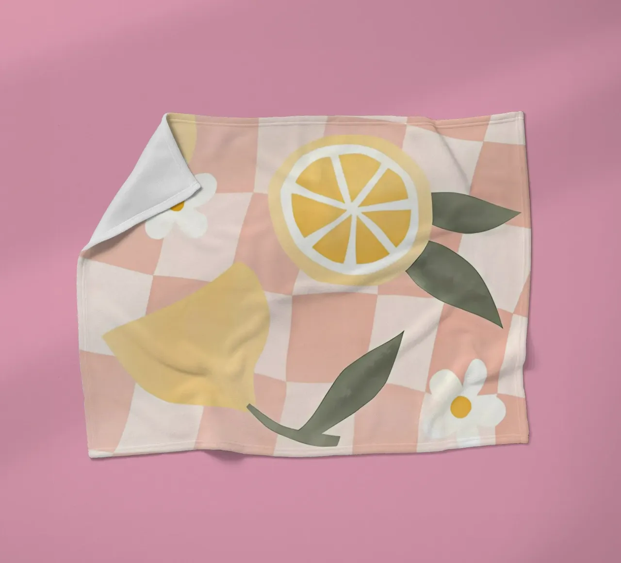 Zitrone Druck, Zitrone Poster, Obst Kunst Fleecedecke von Boheme