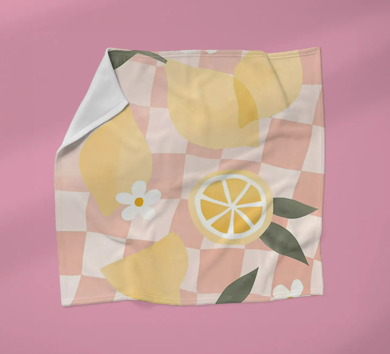 Zitrone Druck, Zitrone Poster, Obst Kunst Fleecedecke von Boheme