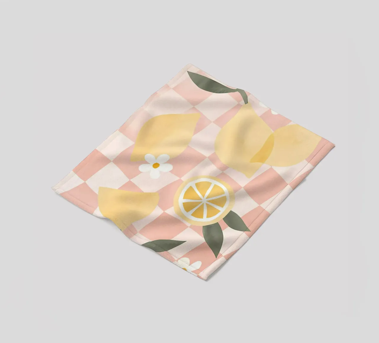 Zitrone Druck, Zitrone Poster, Obst Kunst Fleecedecke von Boheme