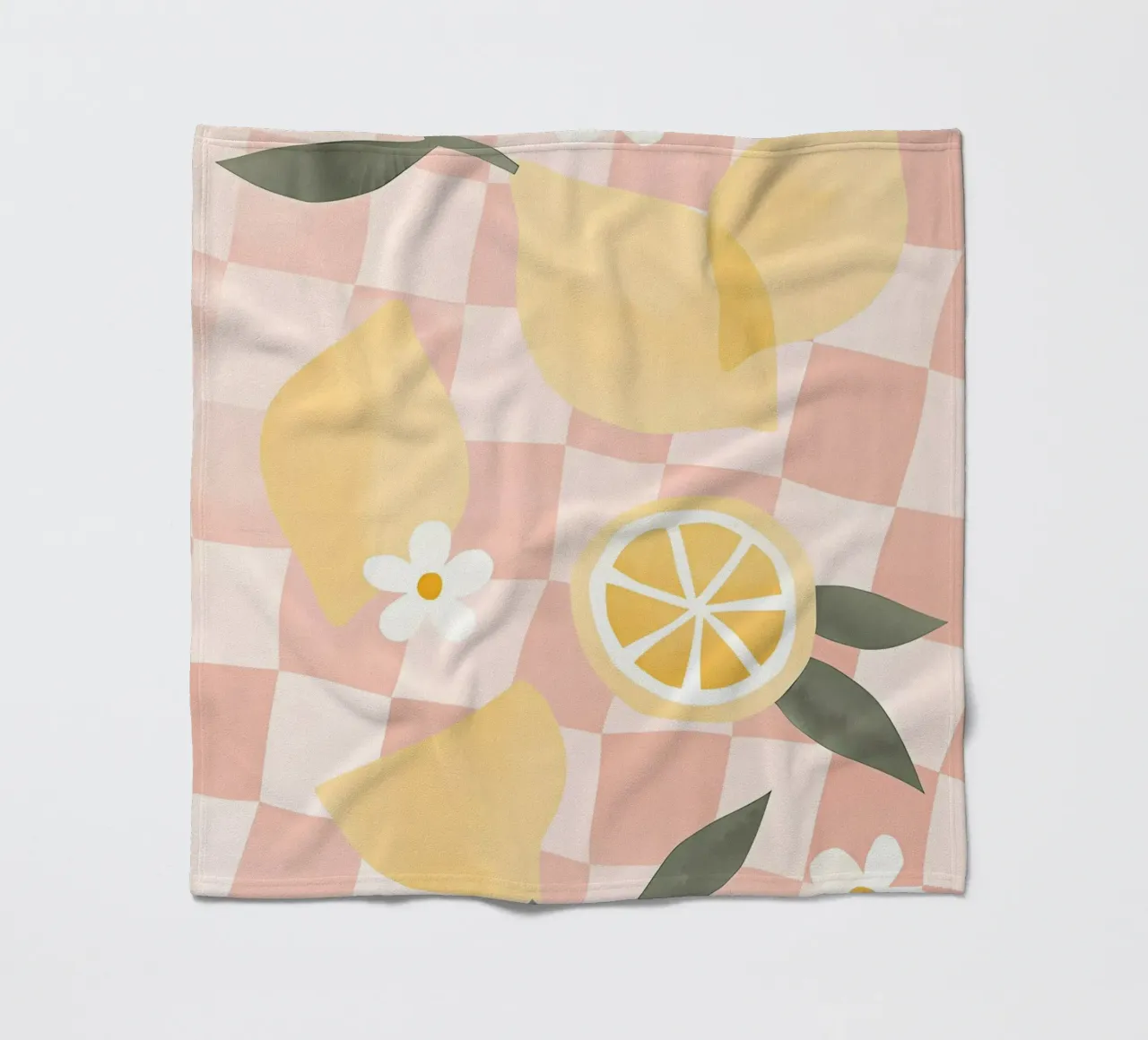 Zitrone Druck, Zitrone Poster, Obst Kunst Fleecedecke von Boheme