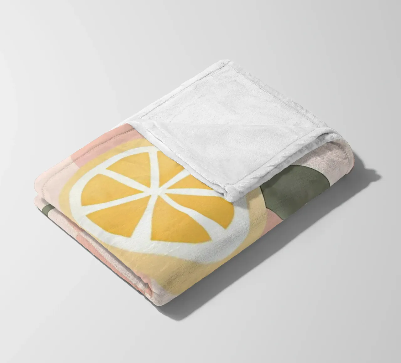 Zitrone Druck, Zitrone Poster, Obst Kunst Fleecedecke von Boheme