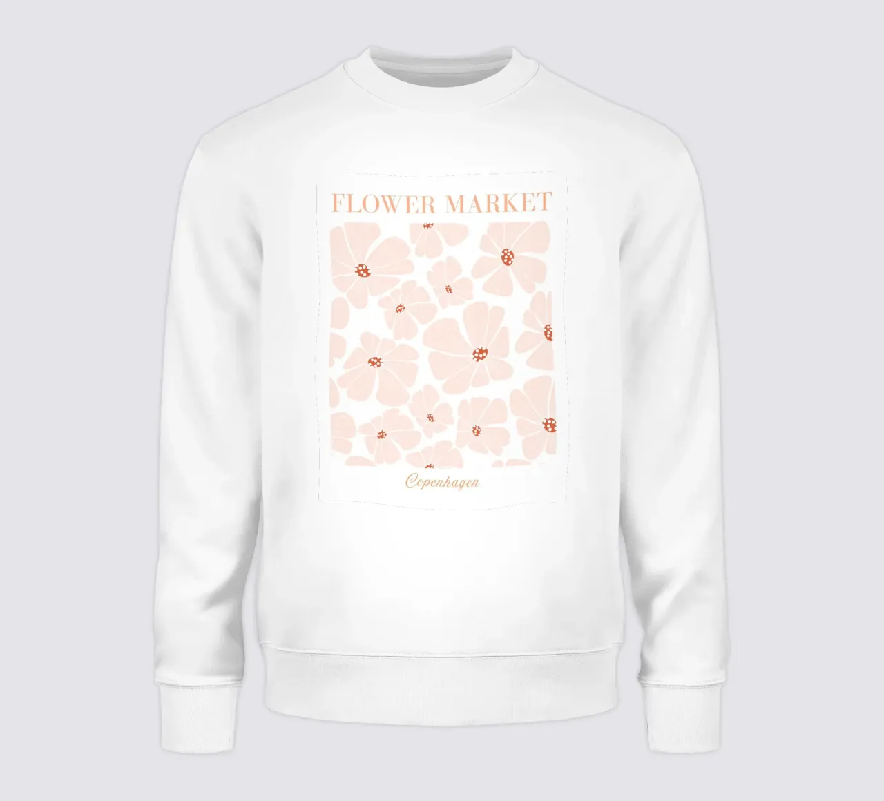 Mercato dei fiori di Copenhagen, stampa a fiori rosa felpa da Boheme