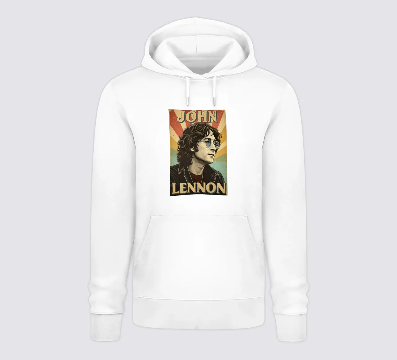 Ritratto d'epoca di John Lennon felpa con cappuccio da 🎁 ARTVI-SHOP