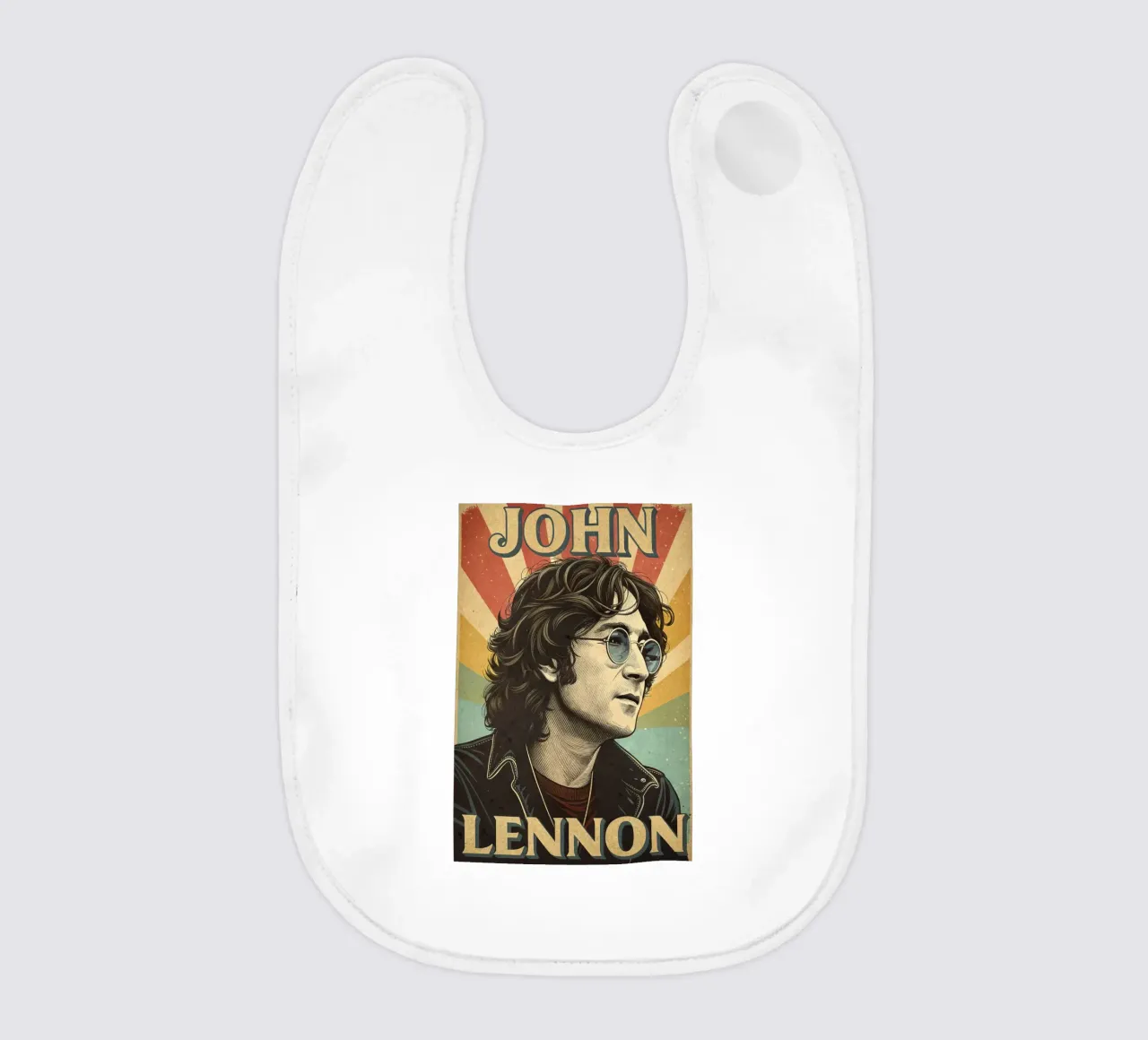 Ritratto d'epoca di John Lennon bavaglino da 🎁 ARTVI-SHOP