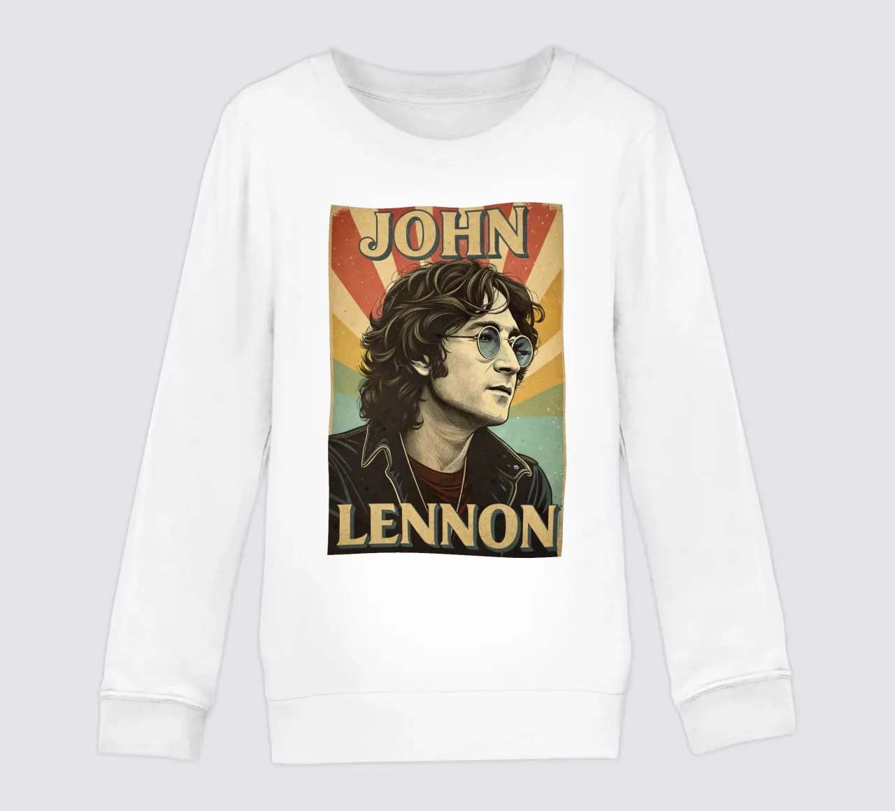 Ritratto d'epoca di John Lennon felpa bambino da 🎁 ARTVI-SHOP
