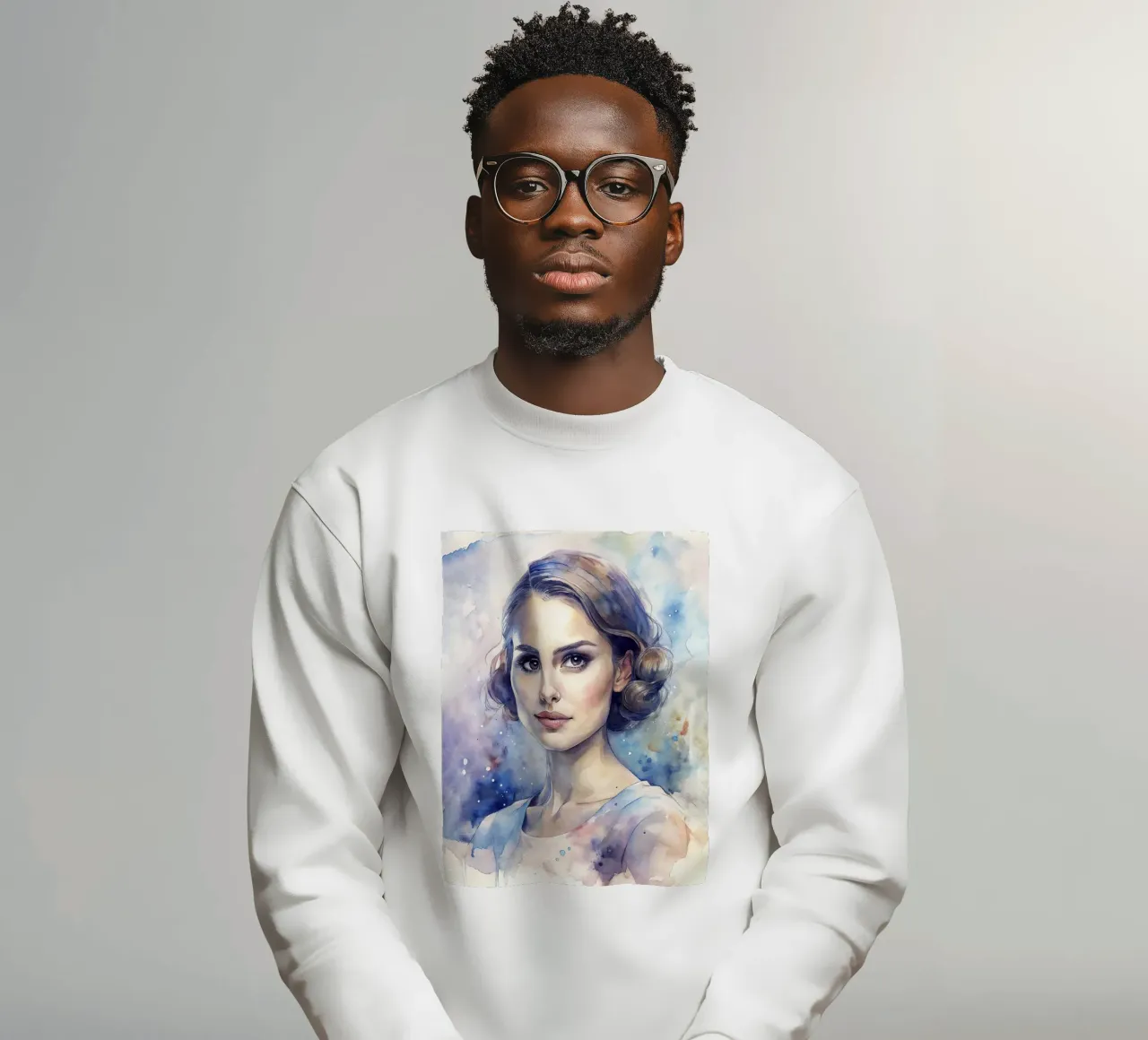 Natalie Portman in acquerello felpa da ARTVI-SHOP