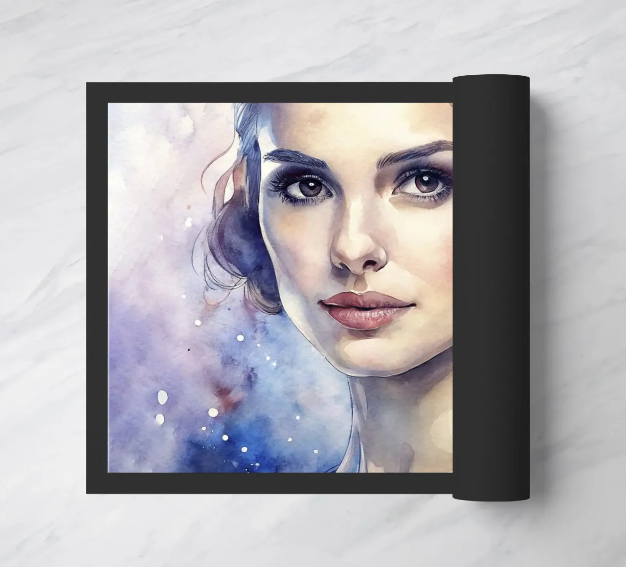 Natalie Portman in acquerello zerbino da ARTVI-SHOP