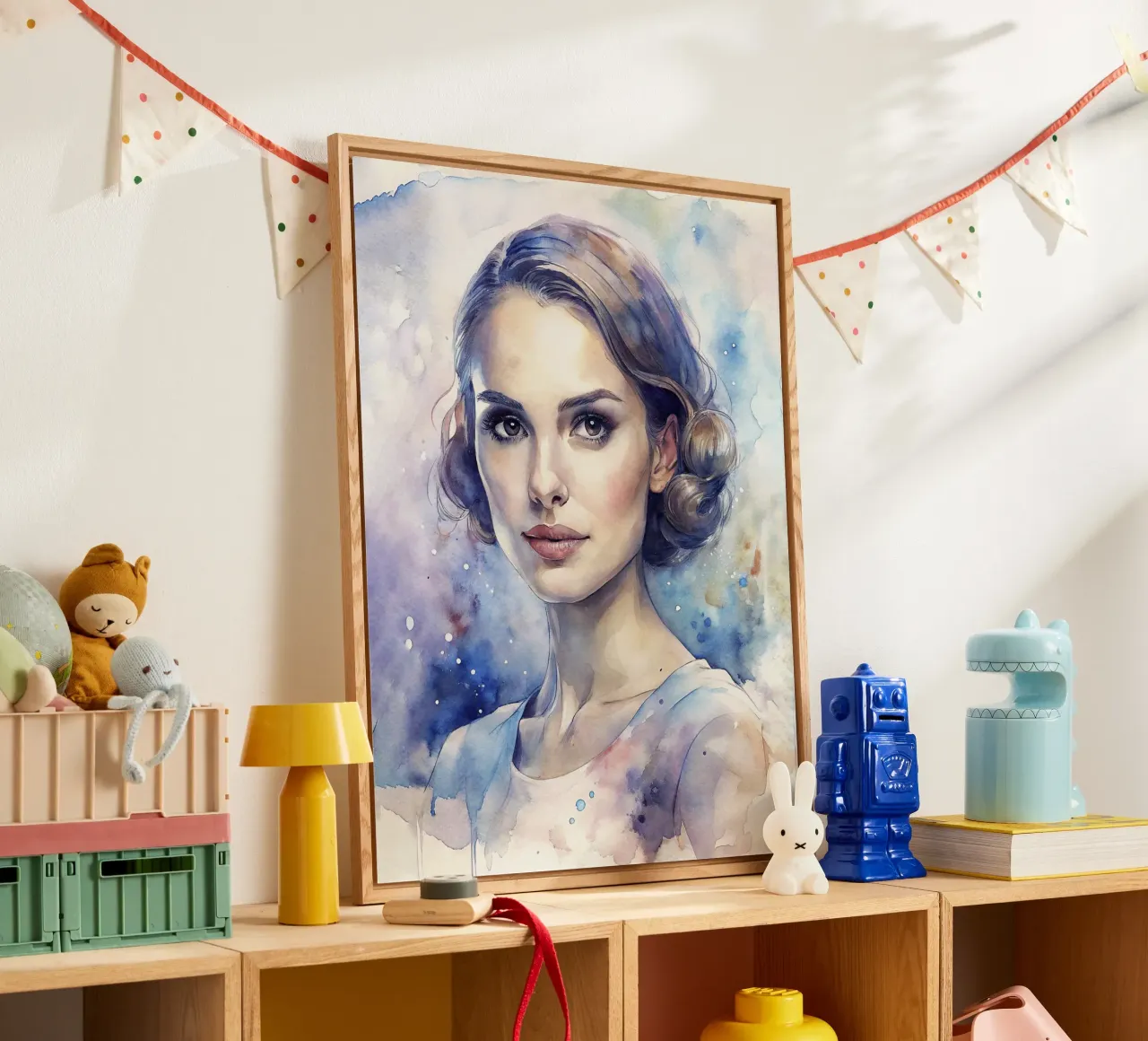 Natalie Portman in acquerello plexiglass da 🎁 ARTVI-SHOP