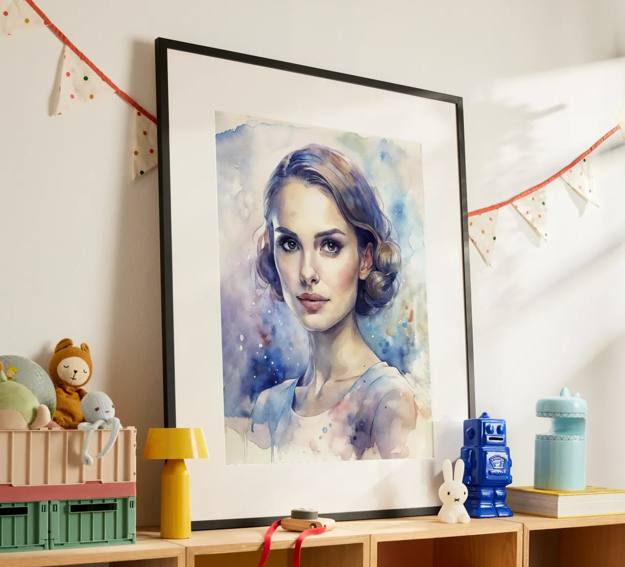 Natalie Portman in acquerello carta hahnemühle da ARTVI-SHOP