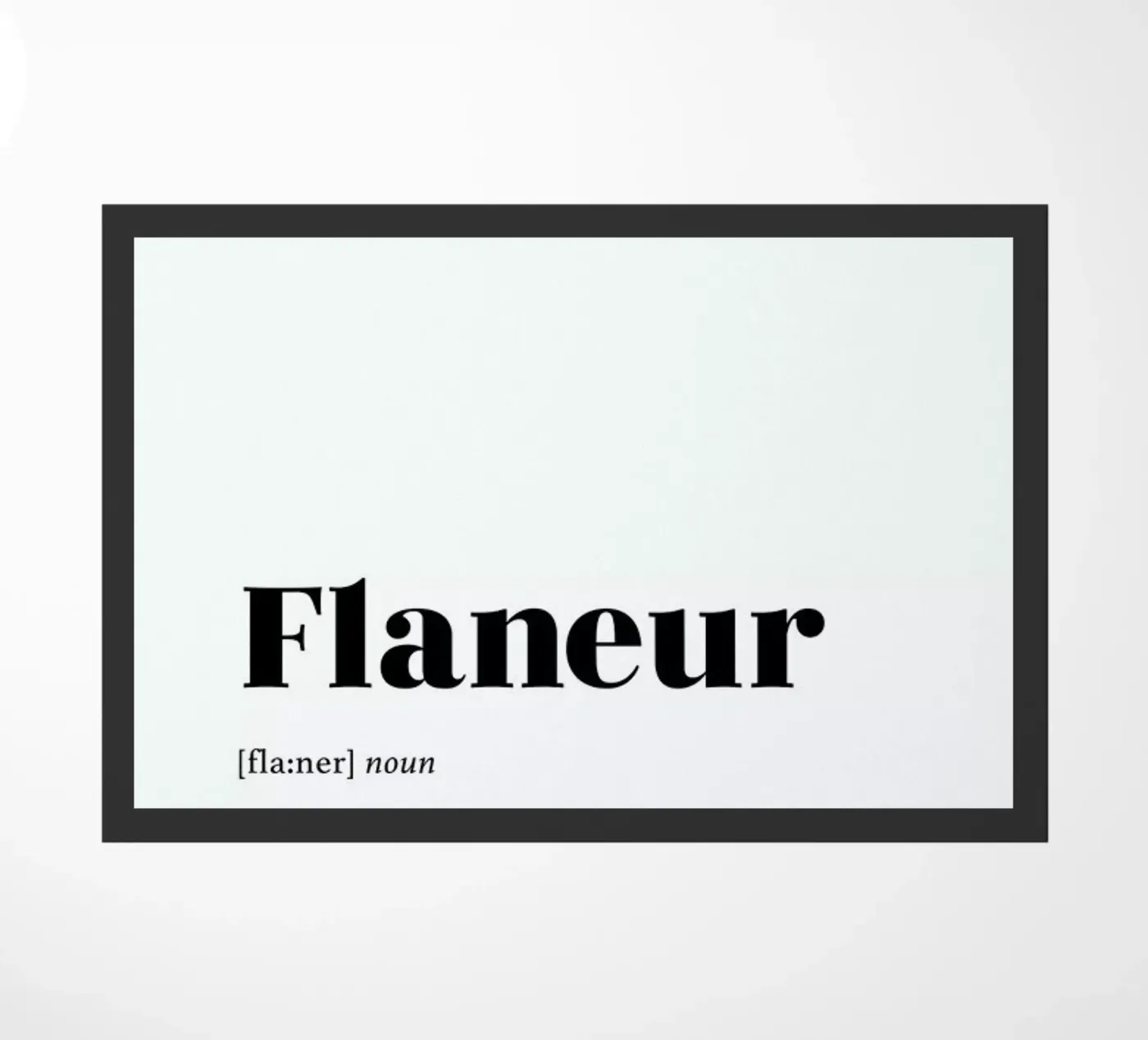 Flaneur paillasson de daylight design studio