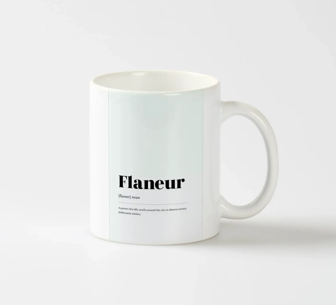 Flaneur ceramic mug by daylight design studio