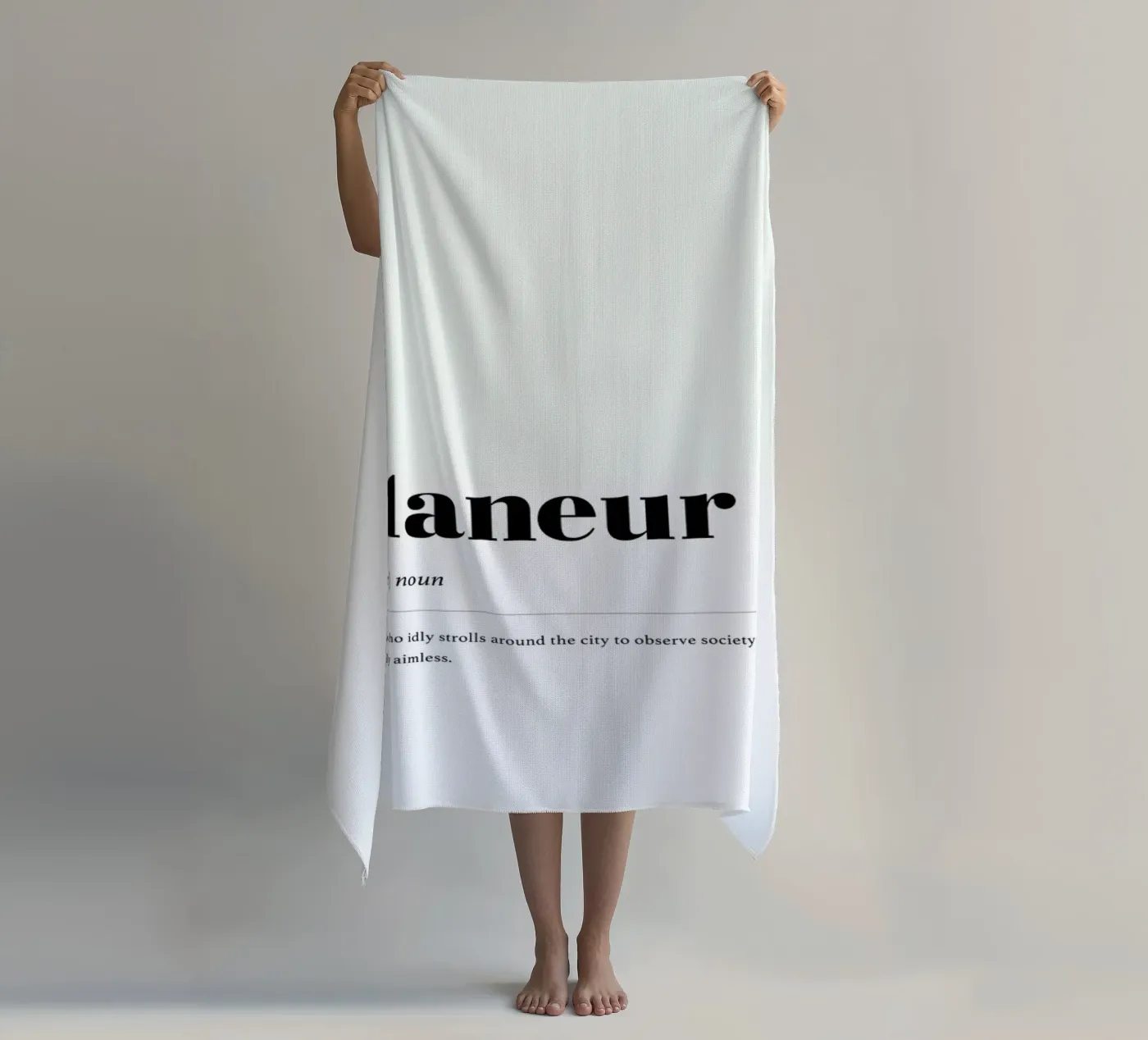 Flaneur beach towel by daylight design studio