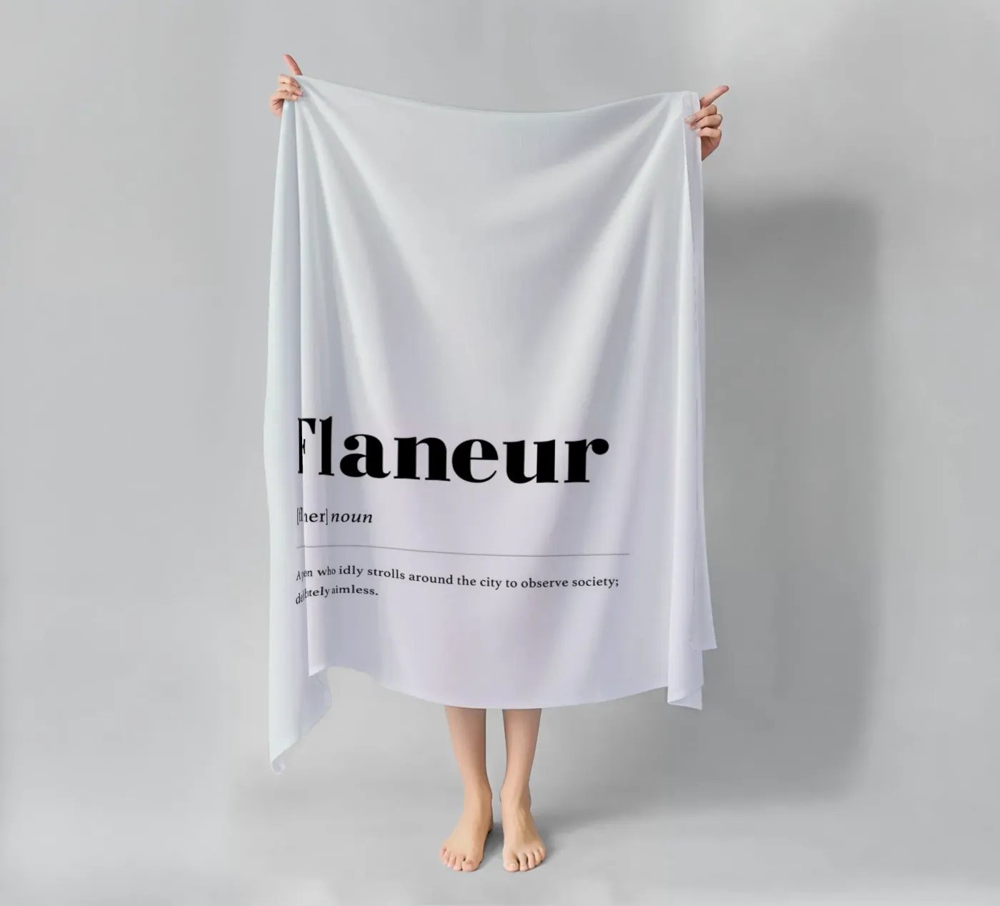 Flaneur beach towel by daylight design studio